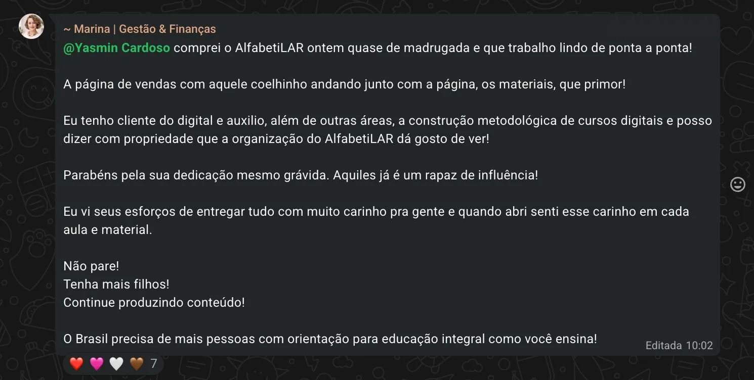 Depoimento de Marina