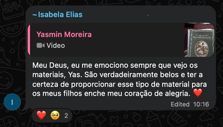 Depoimento de Isabela